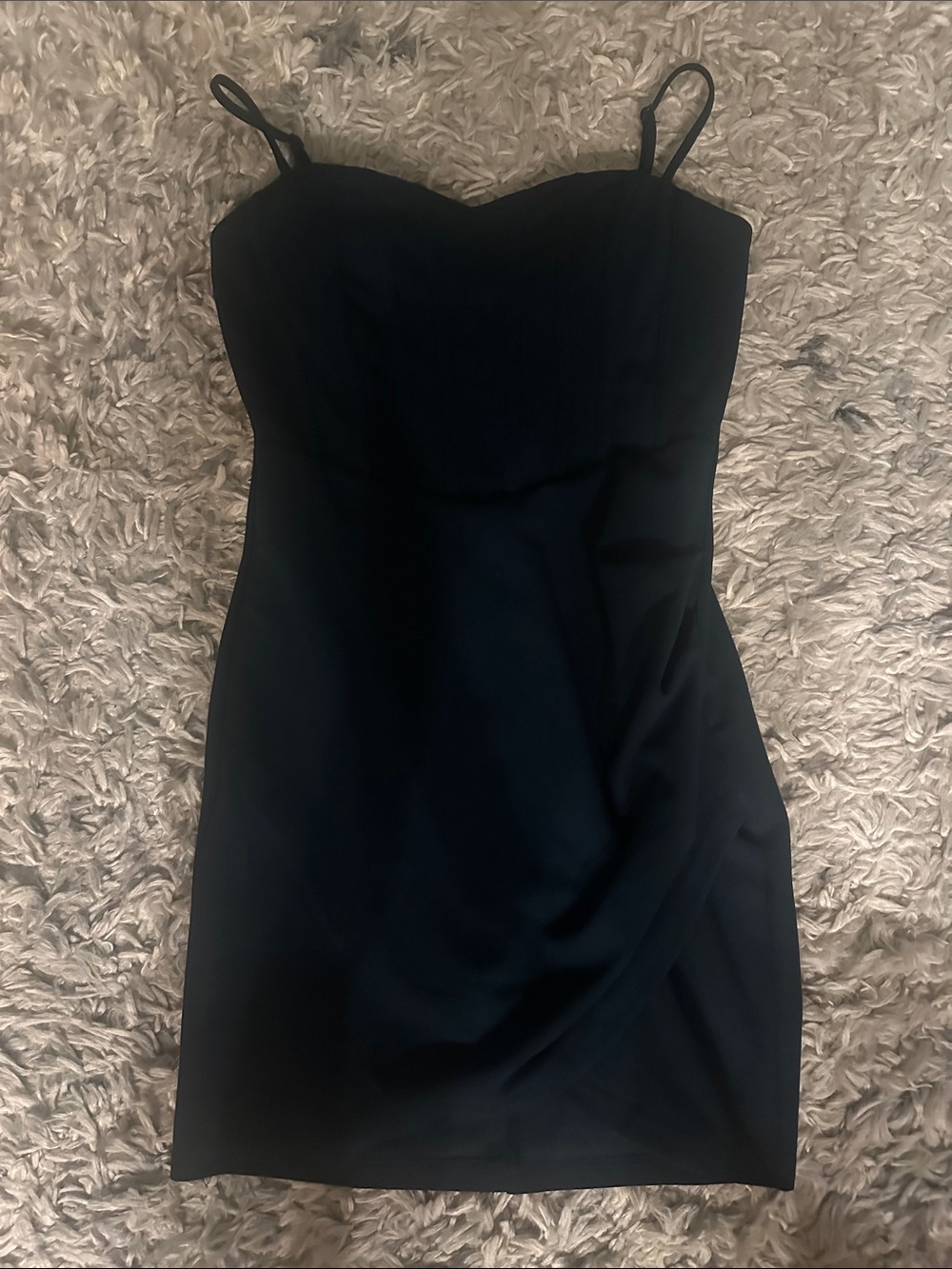 Windsor Navy Spaghetti-Strap Mini Dress